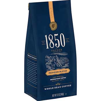 1850 Ground Coffee, Pioneer Blend, 12 oz. Bag, 6/CT