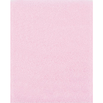W.B. Mason Co. Anti-Static Flush Cut Foam Pouches, 8 in x 10 in, 1/8 in Thick, Pink, 275/Case