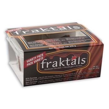 Fraktals Variety Pack, Milk and Dark Chocolate, 12.3 oz
