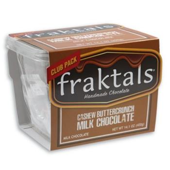 Fraktals Club Pack, Cashew Buttercrunch Milk Chocolate, 14.1 oz