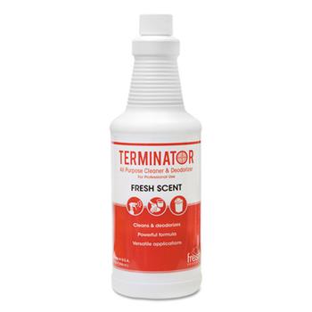 Fresh Products Terminator Deodorizer All Purpose Cleaner, 32 oz Bottles, 12/Carton