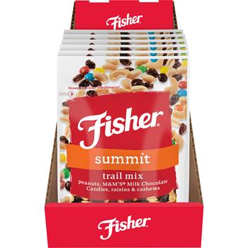 Fisher Summit Trail Mix, 4 oz, 6/Carton