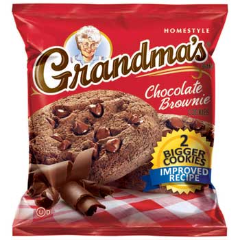 Grandma&#39;s Homestyle Chocolate Brownie Cookies, 2.5 oz, 60/Case