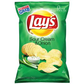 Lay&#39;s&#174; Sour Cream &amp; Onion Flavored Potato Chips, 104/CS
