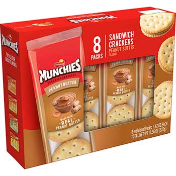 Frito-Lay Munchies&#174; Toast &amp; Peanut Butter Crackers, 1.42 oz., 8/BX