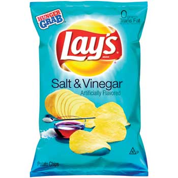 Lay&#39;s Potato Chips, Salt &amp; Vinegar, 1.5 oz., 64/CS