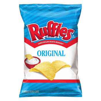 Ruffles Original Potato Chips, 1 oz. per Bag, 50/CS