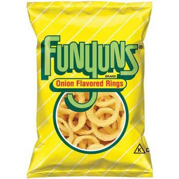 Funyuns Onion Flavored Rings, 1.25 oz. Bags, 64/CS