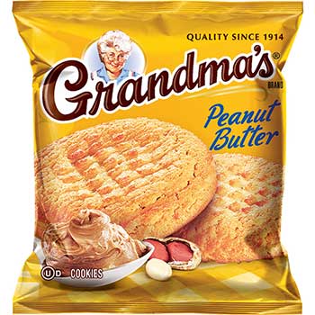 Grandma&#39;s Homestyle Peanut Butter Cookies, 2.5 oz, 60/Case