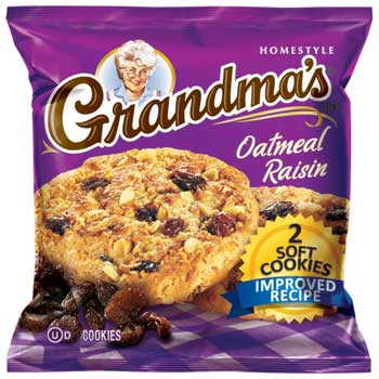 Grandma&#39;s&#174; Homestyle Oatmeal Raisin Cookies, 60/CS