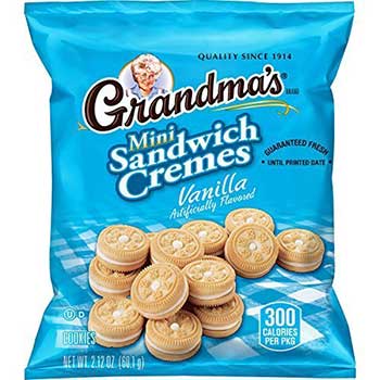 Grandma&#39;s&#174; Vanilla Mini Sandwich Creme Cookies, 60/CS