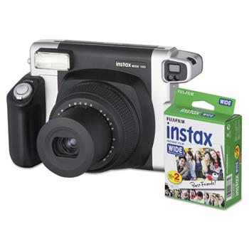 Fujifilm Instax Wide 300 Camera Bundle, 16 MP, Auto Focus, Black