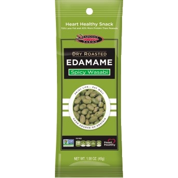 Seapoint Farms Spicy Wasabi Dry Roasted Edamame, 1.58 oz., 12/BX