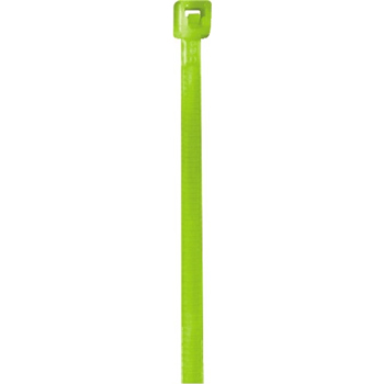 W.B. Mason Co. Colored Cable Ties, 18#, 4&quot;, Fluorescent Green, 1000/CS