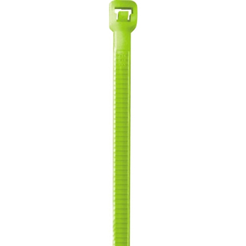 W.B. Mason Co. Colored Cable Ties, 40#, 5 1/2&quot;, Fluorescent Green, 1000/CS