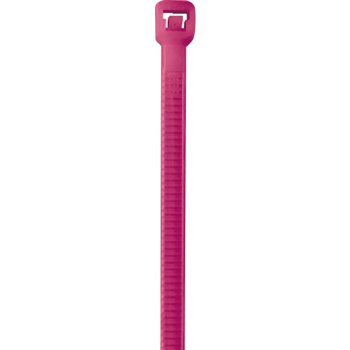 W.B. Mason Co. Colored Cable Ties, 40#, 8&quot;, Fluorescent Pink, 1000/CS