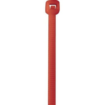 W.B. Mason Co. Colored Cable Ties, 50#, 14&quot;, Fluorescent Red, 1000/CS