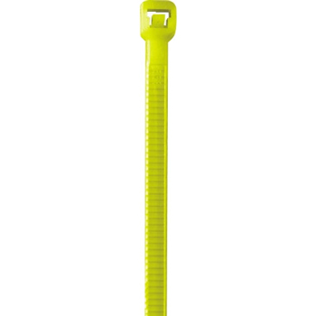 W.B. Mason Co. Colored Cable Ties, 40#, 8&quot;, Fluorescent Yellow, 1000/CS