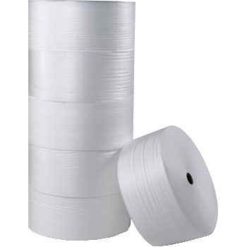 W.B. Mason Co. Non-Perforated Foam Rolls, 12 in x 250 ft, 1/4 in Thick, White, 6 Rolls