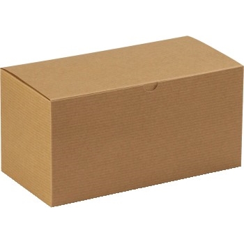W.B. Mason Co. Gift boxes, 12&quot; x 6&quot; x 6&quot;, Kraft, 50/CS