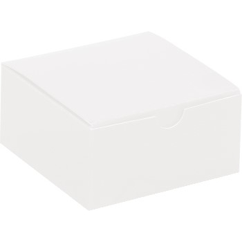 W.B. Mason Co. Gift boxes, 4&quot; x 4&quot; x 2&quot;, White, 100/CS