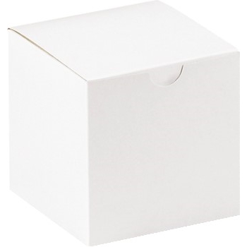 W.B. Mason Co. Gift boxes, 4&quot; x 4&quot; x 4&quot;, White, 100/CS