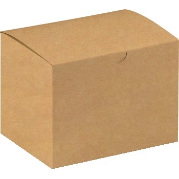 W.B. Mason Co. Gift boxes, 6&quot; x 4 1/2&quot; x 4 1/2&quot;, Kraft, 100/CS