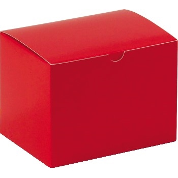 W.B. Mason Co. Gift boxes, 6&quot; x 4 1/2&quot; x 4 1/2&quot;, Holiday Red, 100/CS