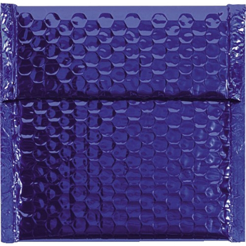 W.B. Mason Co. Glamour Bubble Lined Self-Seal Mailers, 7 in x 6-3/4 in, Blue, 72/Case