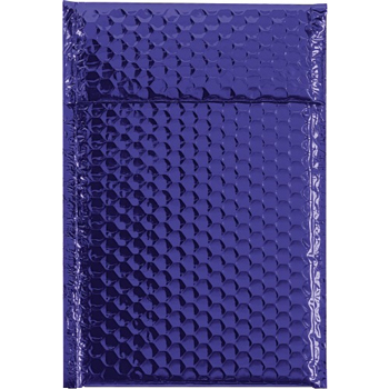 W.B. Mason Co. Glamour Bubble Lined Self-Seal Mailers, 7-1/2 in x 11 in, Blue, 72/Case