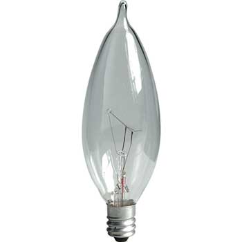 GE Incandescent Bulb, CA10, 40 W, 370 lm, Clear