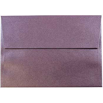 JAM Paper A6 Metallic Invitation Envelopes, 4 3/4&quot; x 6 1/2&quot;, Ruby Stardream, 25/PK
