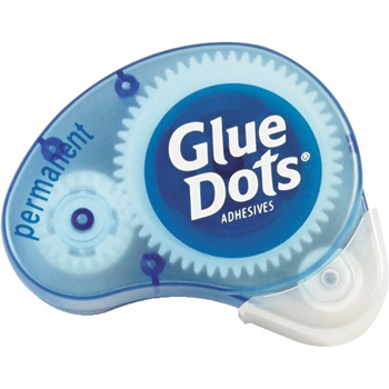 Glue Dots Dispenser, Blue, 6/CS