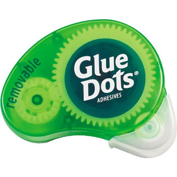 Glue Dots Dispenser, Green, 6/CS