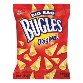 Bugles Crispy Corn Chips, Original, 1.5 oz., 36/CS