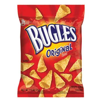 Bugles Crispy Corn Chips, Original, .875 oz., 60/CS