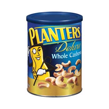 Planters Whole Cashews Deluxe, 18.25 oz. Canisters