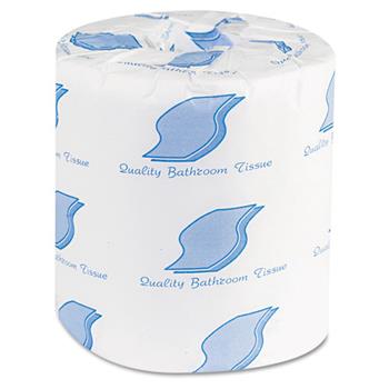 GEN Toilet Paper, Septic Safe, 2-Ply, White, 500 Sheets/Roll, 96 Rolls/Carton