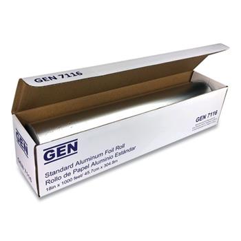 GEN Standard Aluminum Foil Roll, 18&quot; x 1,000 ft