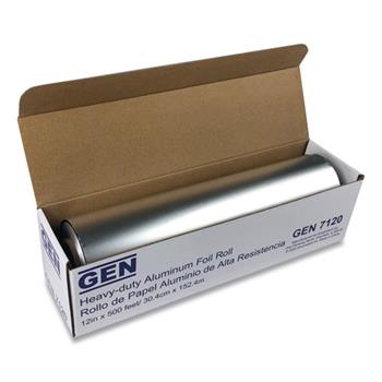 GEN Heavy-Duty Aluminum Foil Roll, 12&quot; x 500 ft