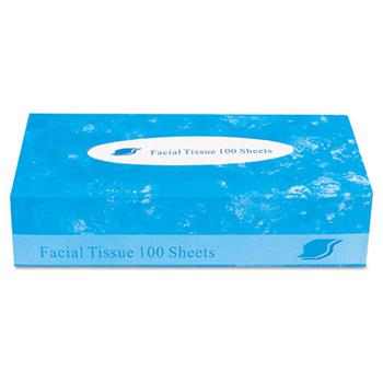GEN Boxed Facial Tissue, 2-Ply, White, 100 Sheets/Box, 30 Boxes/Carton