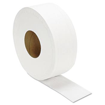 GEN JRT Jumbo Bath Tissue, Septic Safe, 2-Ply, White, 3.3&quot; x 1,000 ft, 12 Rolls/Carton