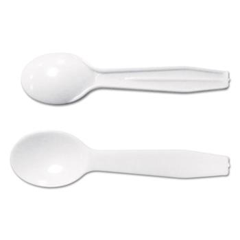 GEN Medium-Weight Cutlery, Taster Spoon, White, 3&quot;, 3000/Carton
