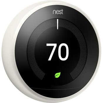 Google Nest Learning Thermostat, White