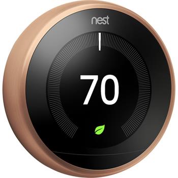 Google Nest Learning Thermostat, Copper