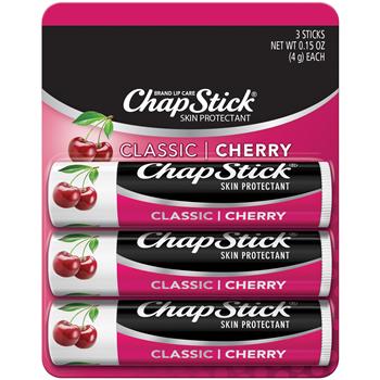 ChapStick Classic Cherry Lip Balm, 3 Pack