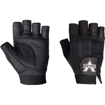 W.B. Mason Co. Pro Material Handling Fingerless Gloves, Medium, Black, 4/CS