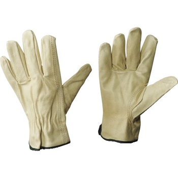 W.B. Mason Co. Pigskin Leather Drivers Gloves, Medium, Natural, 6/CS
