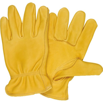 W.B. Mason Co. Deerskin Leather Drivers Gloves, Medium, Tan, 6/CS
