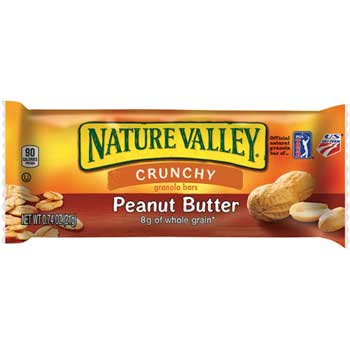 Nature Valley&#174; Crunchy Peanut Butter Granola Bars, 0.74 oz., 144/CS